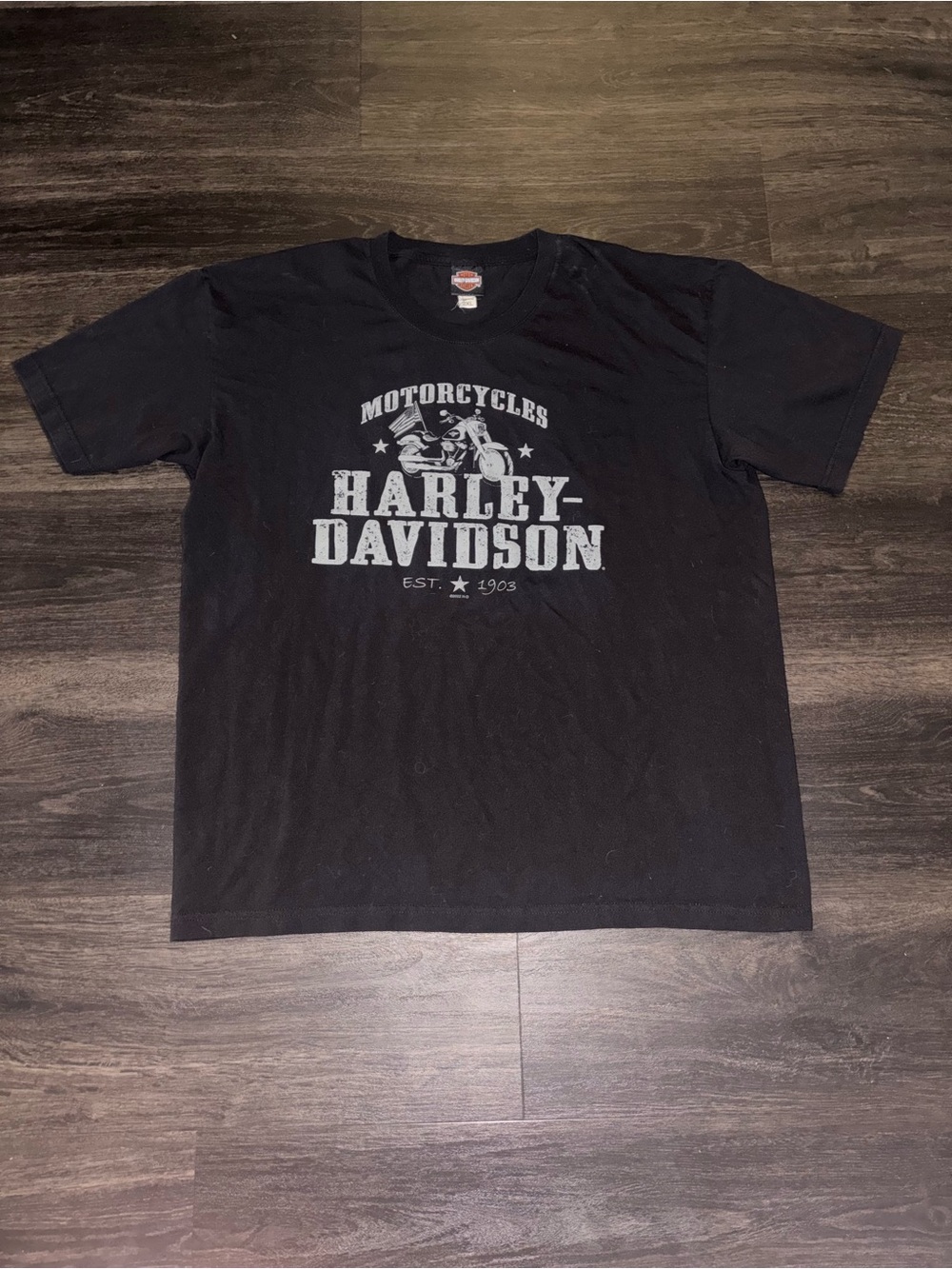 Harley Davidson Motorcycle T-shirt Size XXL Black Biker